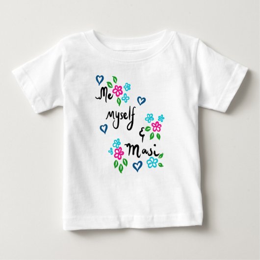 Desi Baby T-shirt - Ik mezelf en Masi (Voorkant)