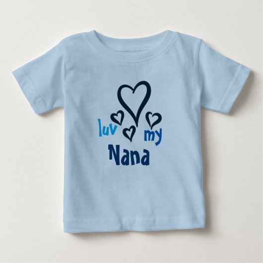 Desi Baby T-shirt - Luv My Nana 1 (Voorkant)