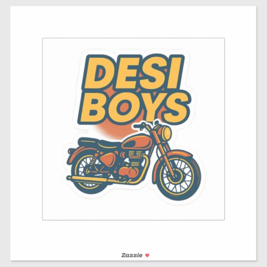 Desi Boys Classic Bike Sticker (Vel)