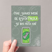 Desi Bruiloft Acryl Uitnodigingen (Insitu (Draagbaar))