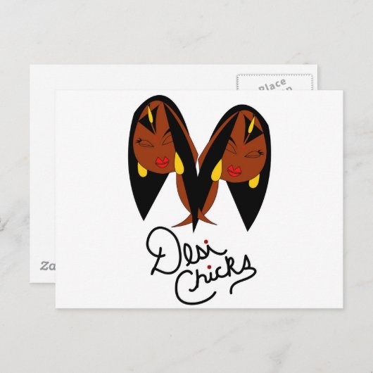 Desi Chick Inspired Items Briefkaart (Voorkant / Achterkant)