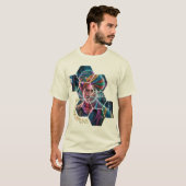 Desi Cyberpunk T-Shirt – Waar Traditie Ontmoet De (Voorkant volledig)
