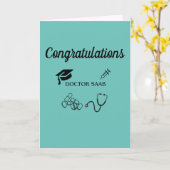 Desi Doctor Gefeliciteerd Kaart (Gele Bloem)