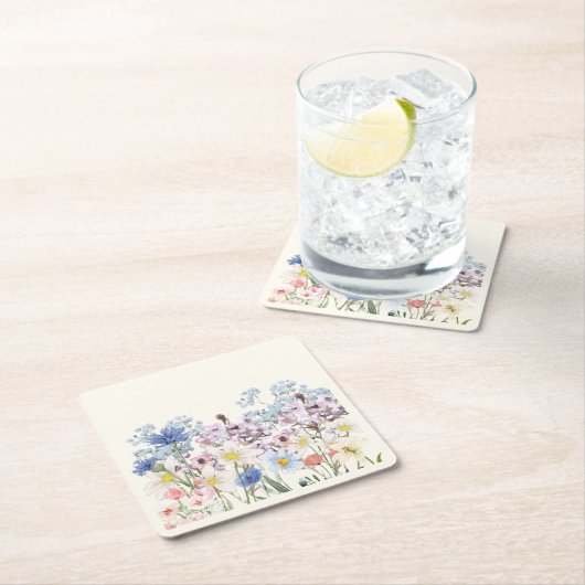 Desi Floral Kartonnen Onderzetters (Insitu)