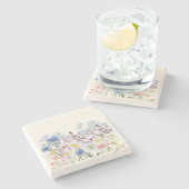 Desi Floral Stenen Onderzetter (Zijkant)