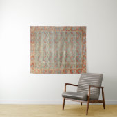 Desi Gned Carpet I Burnt Oranje Rust Wandkleed (In Situ (horizontaal))