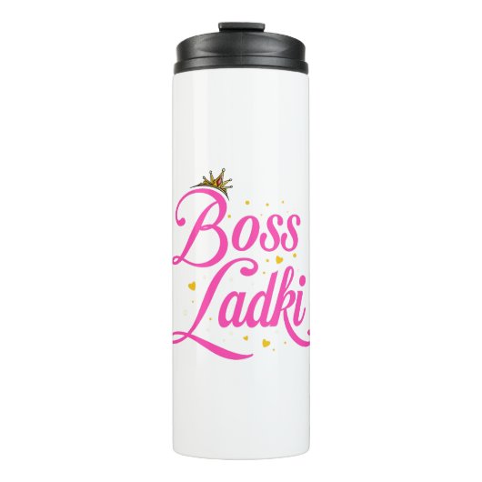 Desi Housewarming Gift, Zuid-Aziatische Home Decor Thermosbeker (Voorkant)