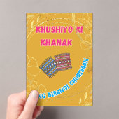 Desi Indian Pakistani Wedding Mehndi  Acryl Uitnodigingen (Insitu (Draagbaar))