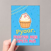 Desi Indian Pakistani Wedding Mehndi Food Sign Acryl Uitnodigingen (Insitu (Draagbaar))