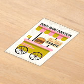 Desi Indian Pakistani Wedding Mehndi Food Sign Acryl Uitnodigingen (Laagn)