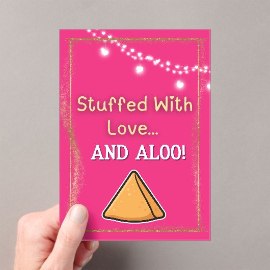 Desi Indian Pakistani Wedding Mehndi Food Sign Acryl Uitnodigingen (Insitu (Draagbaar))