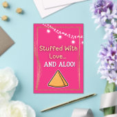 Desi Indian Pakistani Wedding Mehndi Food Sign Acryl Uitnodigingen (Insitu (Huwelijk))