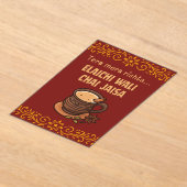 Desi Indiase Pakistaanse bruiloft Mehndi Voedsel T Acryl Uitnodigingen (Laagn)