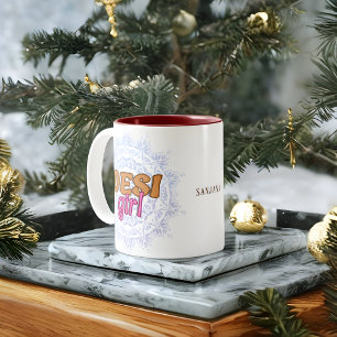 Desi meisje chakra naam tweekleurige koffiemok