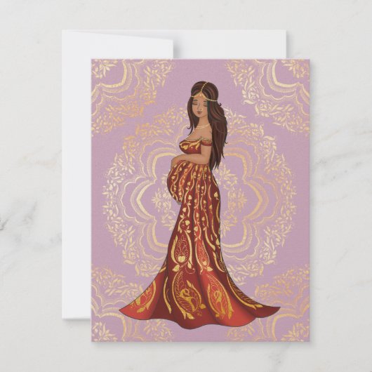 Desi mommy to be kaart (Voorkant)