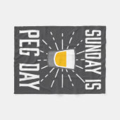 Desi Punjabi Funny Peg Day Sikh Quote Gift  Fleece Deken (Voorkant (Horizontaal))