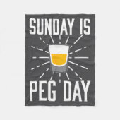 Desi Punjabi Funny Peg Day Sikh Quote Gift  Fleece Deken (Voorkant)