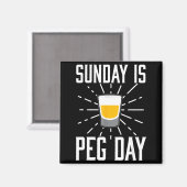 Desi Punjabi Funny Peg Day Sikh Quote Gift  Magneet (Voorkant / Achterkant)