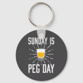 Desi Punjabi Funny Peg Day Sikh Quote Gift  Sleutelhanger (Voorkant)