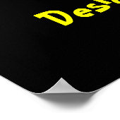 Desidera(R)ta Word Art poster afdrukken (Hoek)