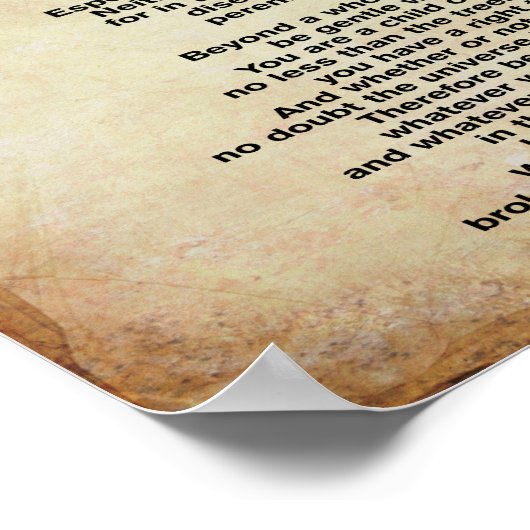 Desiderata 12 x 12 Art Print (Hoek)