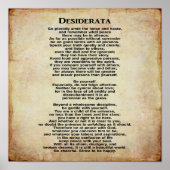 Desiderata 12 x 12 Art Print (Voorkant)