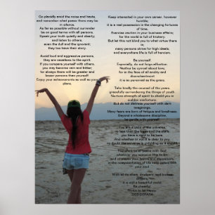 Desiderata 18 door 24 poster