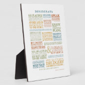 Desiderata 3 (proza uit 1920 van Max Erhmann) Fotoplaat (Zijkant)
