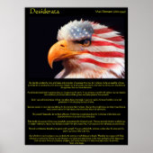 Desiderata-adelaar 1 Poster (Voorkant)