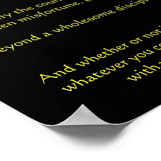 Desiderata-adelaar 1 Poster (Hoek)