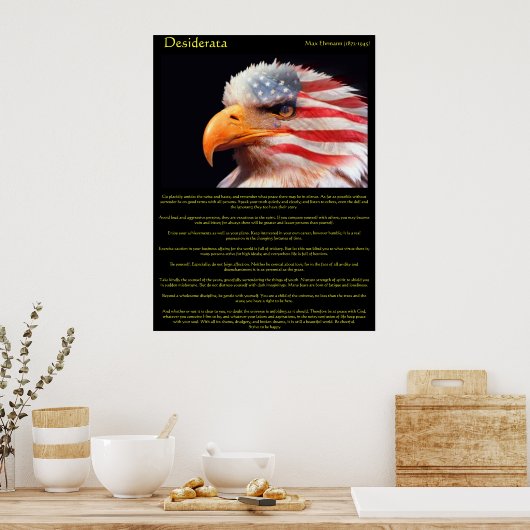 Desiderata-adelaar 1 Poster (Keuken)