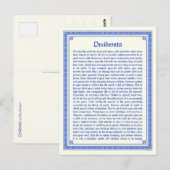 Desiderata-ansichtkaart Briefkaart (Voorkant / Achterkant)