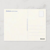 Desiderata-ansichtkaart Briefkaart (Achterkant)