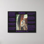 Desiderata Baby Monkey Love Canvas Afdruk (Voorkant)