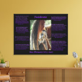 Desiderata Baby Monkey Love Canvas Afdruk (Insitu (Woonkamer))