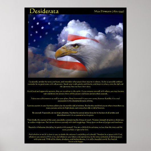 Desiderata Bald Eagle 2 Posters (Voorkant)