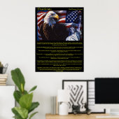 Desiderata Bald Eagle 3Posters Poster (Thuiskantoor)