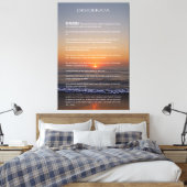 DESIDERATA Beach Golden Sunrise Foto print (Insitu (Slaapkamer))