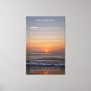 DESIDERATA Beach Golden Sunrise Foto print