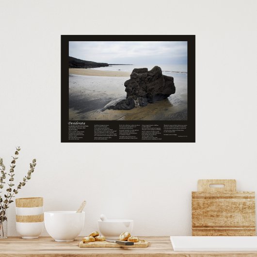 Desiderata - Beach Rock Poster (Keuken)