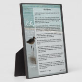 Desiderata Beach Scene Plaque - Filipino Lolo Gift Fotoplaat (Zijkant)