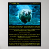Desiderata Beer Posters (Voorkant)
