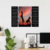 Desiderata Black Hengst Sunset Poster (Thuiskantoor)
