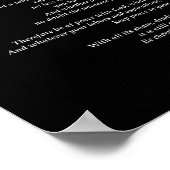 Desiderata Black Poster (Hoek)