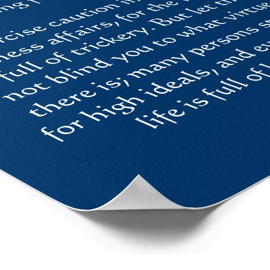 Desiderata Black Stallone silhouette Posters (Hoek)