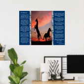 Desiderata Black Stallone silhouette Posters (Thuiskantoor)