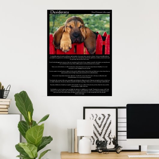 Desiderata Bloodhound Posters (Thuiskantoor)