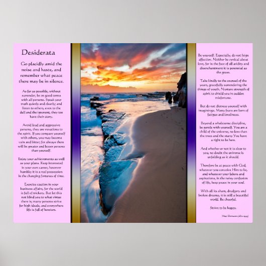 Desiderata Blue Ocean Posters (Voorkant)