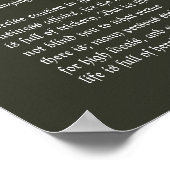 Desiderata - Boven het kapelaltaar Poster (Hoek)