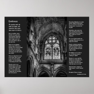 Desiderata - Boven het kapelaltaar Poster